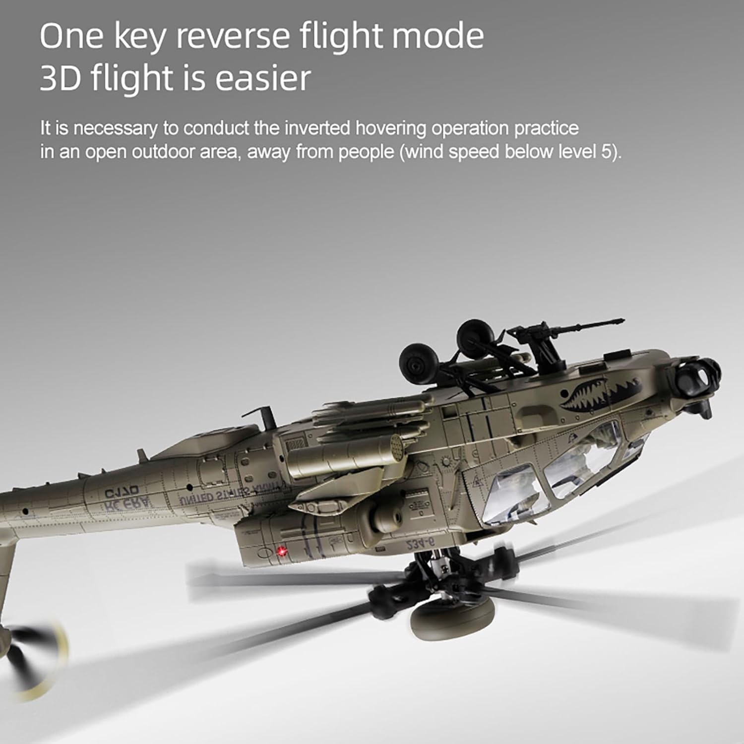 Rc Helicopter Case - 310MM 6CH C170 AH-64D Remote Control