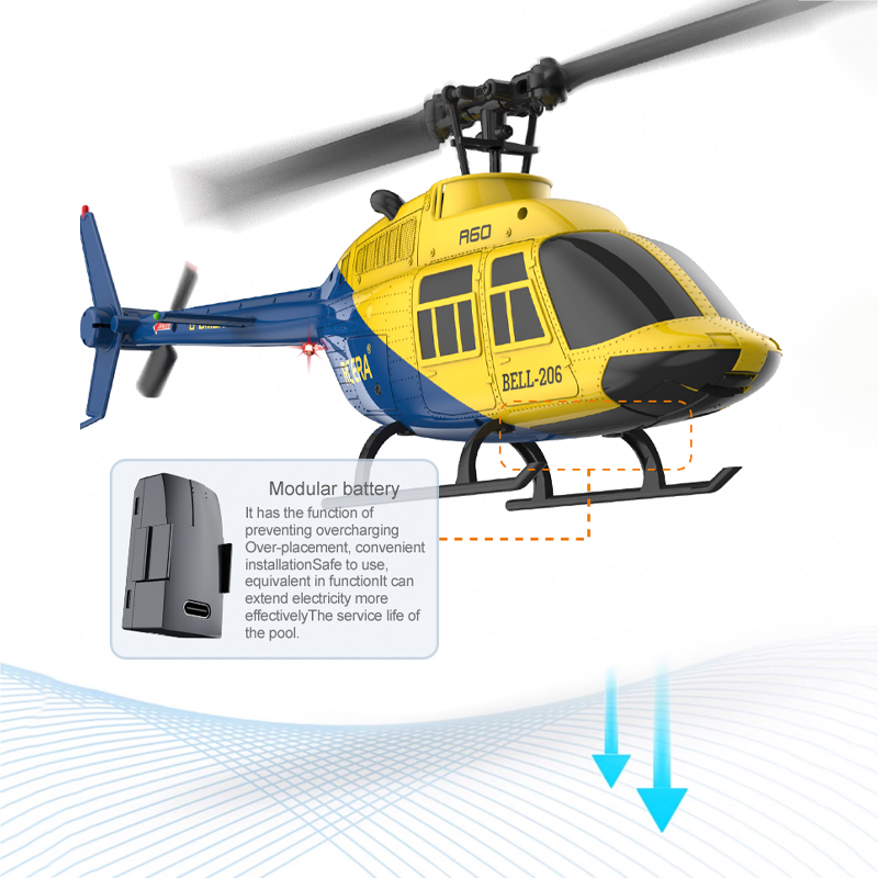 A60 RC Helicopter 2.4G 6-Aixs  - огляд і ціна Rc Helicopter Nitro