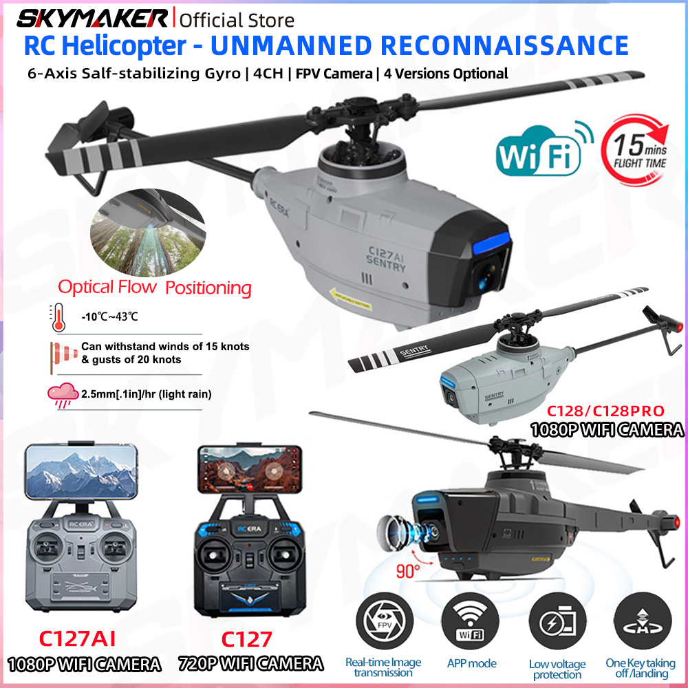 RC ERA C127AI C127 C128 2.4G 4 - огляд і ціна Rc Helicopter Case